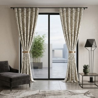 Graffiti Soul Black and White Abstract Line Art Chenille Curtain 5