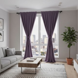 Matte Majesty Purple Lavender 100% Blackout Velvet Curtains 3