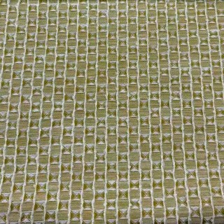 Nature's Grid Chartreuse Olive Green Linen Cotton Blend Curtains 5