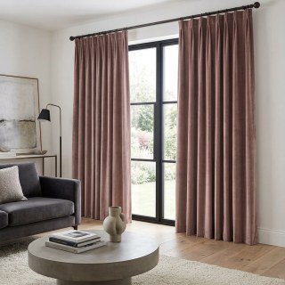 Premium Dusky Pink Velvet Curtain 2