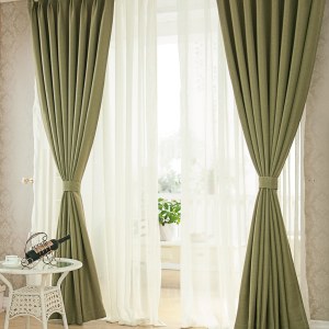 Regent Lin Style Vert Olive Rideau 7
