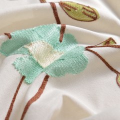 Rideau brodé Floral Voyage Sage 5