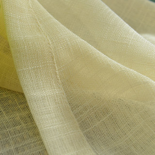 Une Touche de Soleil Voilage Semi-Transparent Jaune Citron Rideaux en Tulle Lourd 7