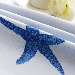 Étoile de mer Bleu Bébé Rideau 8