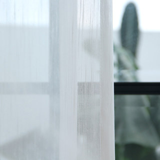 Summer Wind Stripe Texture White Sheer Voile Curtain
Summer Wind Stripe Texture Blanc Voile Transparent Rideau 3