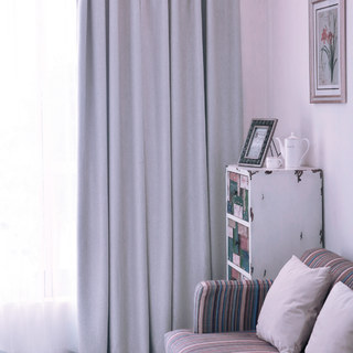 Rideau Argent Gris Printemps Discret