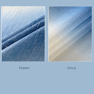 Brise Marine Cocktail Pastel Bleu Ciel Blanc Coco Rideau Voile Transparent 10