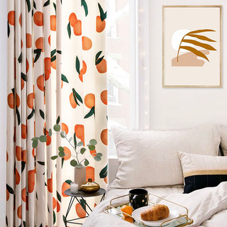 Le Rideau Orange Le Plus Joyeux, Style Lin