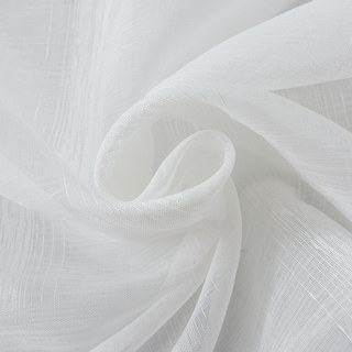 Roma Rayures Grille Texturées Voilages Blancs Voiles Rideaux 5