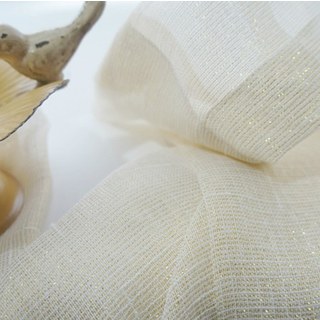 Subtil doré texturé brillant crème voile transparent rideau 5
