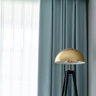 Herringbone Pastel Bleu Rideau Occultant 100% 6