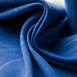 Rideaux occultants bleu marine super épais à vagues ondulées 14