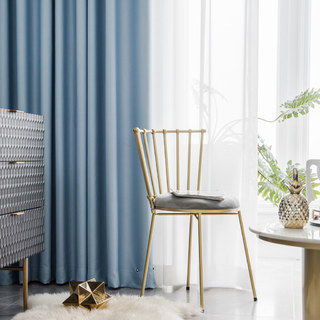 Rideau occultant bleu bébé super épais 5