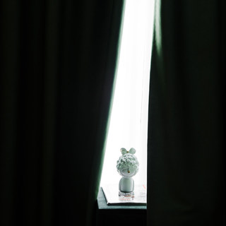 Rideau occultant vert olive super épais 12