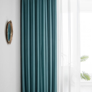 Rideau occultant turquoise vert super épais