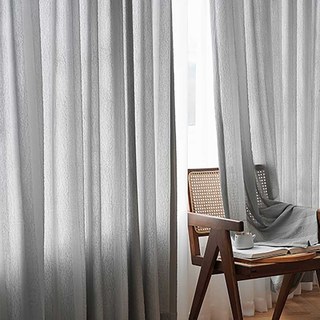 Funkier Gris Voile Froissé Avec Rayures Audacieuses