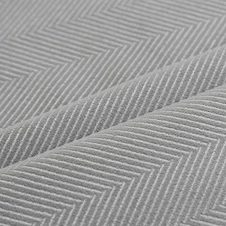 Sunnyvale Herringbone Gris cendré Rideaux occultants en velours texturé