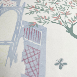 Jardin Perse Dôme Bleu Rideau de Velours Floral 4