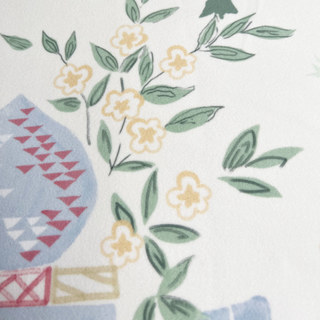 Jardin Perse Dôme Bleu Rideau de Velours Floral 3