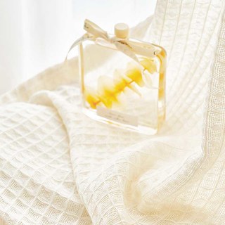 Rideau en coton mélangé tricoté tissé à motifs gaufrés blanc voilage lourd 2