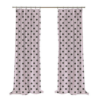 Noir & Rideau imprimé pois lilas clair 6