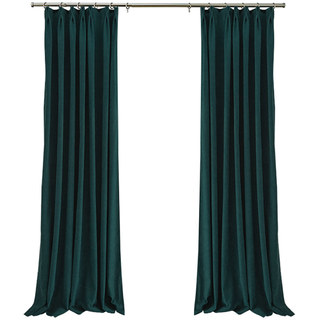 Exquis Rideau En Chenille Délicat Luxe Turquoise Mat 5