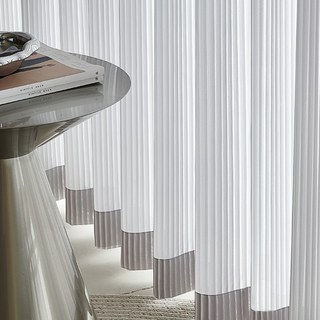 Soleil Rayons Bold gris rayé Rideau voilé