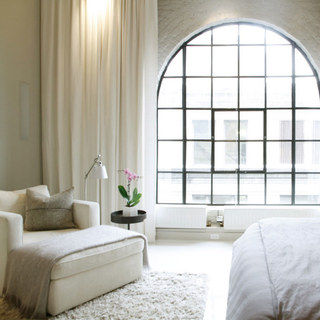 Rideaux en velours blanc cassé, crème fouettée 4