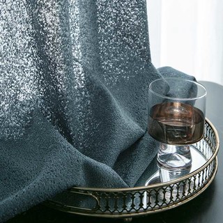 Brume Bleue Dégradé Voilage Rideau 2