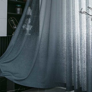 Brume Bleue Dégradé Voilage Rideau 5