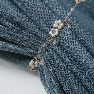 Brume Bleue Dégradé Voilage Rideau 6