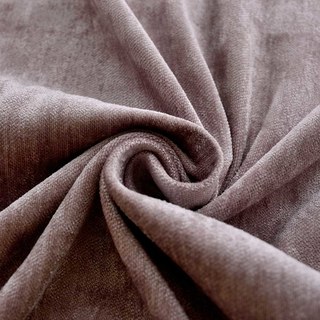 Rideau en chenille luxe moka violet poussiéreux 3