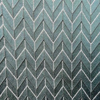 Elegante Art Deco Chevron Courroie Geométrique Teal Bleu 6