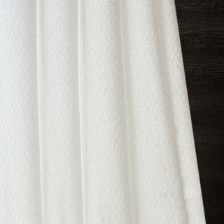 Serene Swirls Crinkle Crushed Ivory White Heavy Voile Curtain
Serene Swirls Plissé Froissé Ivoire Blanc Voile Épais Rideau