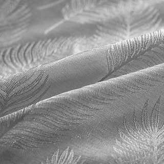 Feathered Fantasy Gris cendré Rideau en Voile chatoyant