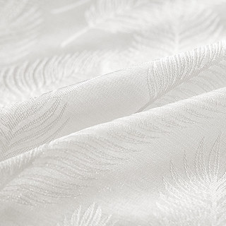 Feathered Fantasy Ivoire Blanc Rideau Voile Chatoyant