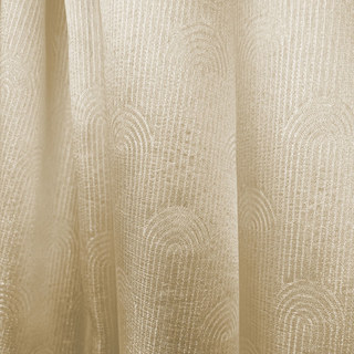 Rolling Hills Art Déco Voilages Chatoyants Or Champagne 3