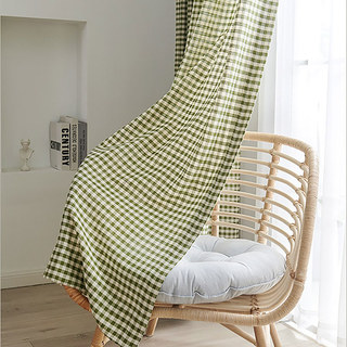 Farmhouse Charm Linen Style Olive Green Gingham Check Curtains
Rideaux à carreaux verts olive style lin charme de ferme