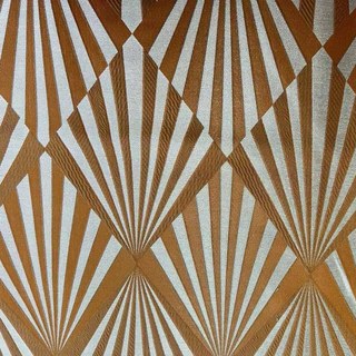 Deco Diamond Jacquard Géométrique Terracotta Orange Rideaux Faux Soie 5