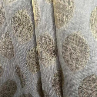 Feuillage Éthéré Luxe Jacquard Or Géométrique Voile à Pois Rideaux 2