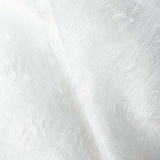 Feuillage Éthéré Luxe Jacquard Ivoire Blanc Rideaux Voile à Motifs Géométriques 2