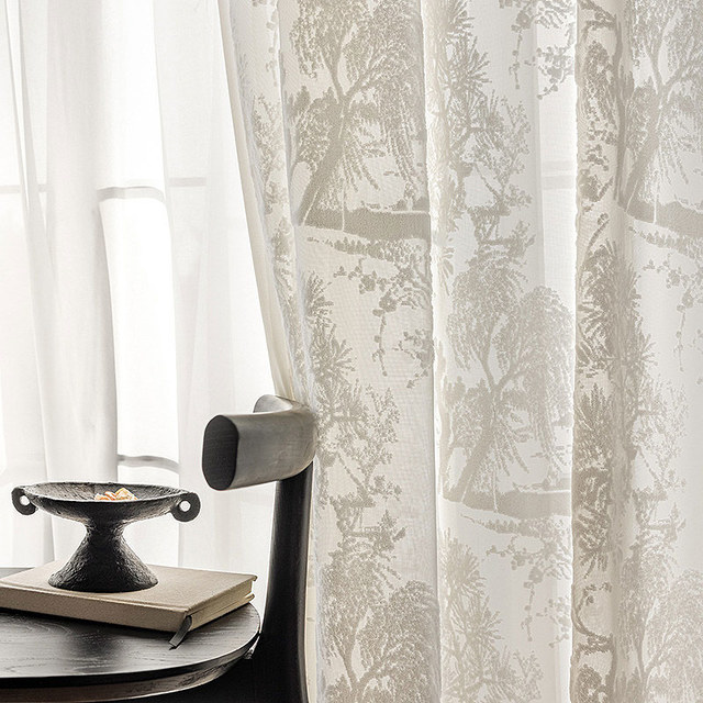Whispering Willow Oriental Cut Ivory White Floral Voile Curtain
Whispering Willow Coupe Orientale Ivoire Blanc Floral Voile Rideau 1