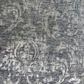 De Luxe Jacquard Gris Argenté Rideau Damassé 6