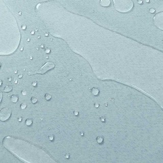 Del Mar Imperméable Anti-Lumière Bleu Clair Lin Style Rideau d'Extérieur 3