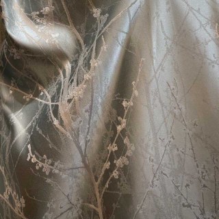 Branches de fleurs bleu canard abstrait Rideau Blossom 4