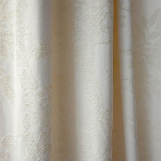 Jardin mandarin Chinoiserie Rideau floral de la crème Chenille 4