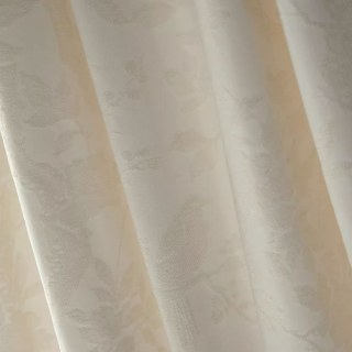 Jardin mandarin Chinoiserie Rideau floral de la crème Chenille 6