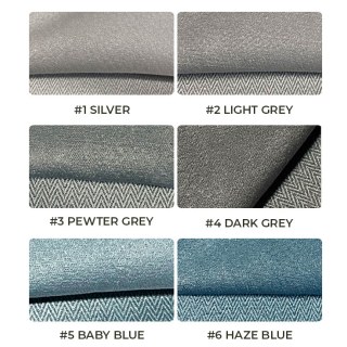 Smart Space Double Sided Light Grey Vegan Suede Rideaux 5