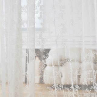 Dentelle Rideau Posey Ivoire Blanc Rideaux en Voile 4