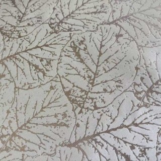 Nature's Imprint Rideaux Jacquard de Luxe Champagne Or Feuillage 6